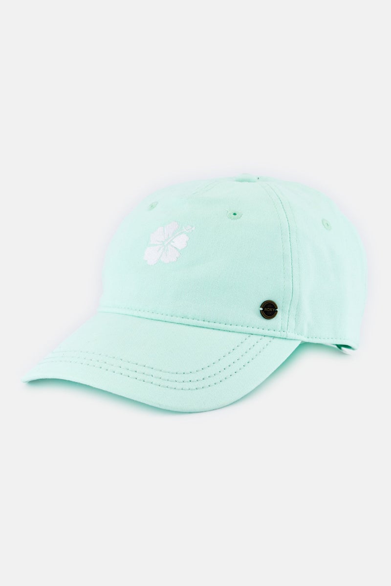 Roxy Women Embroidered Adjustable Cap, Mint Green - Image 1