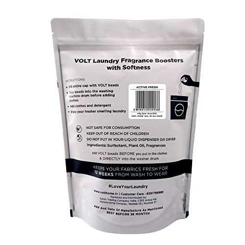 VOLT HOME ACTIVE FRESH Eco Friendly Laundry Fragrance Booster Scent Beads For Fresh Soft & Delightful-Smelling Clothes; 1 Kg ; Active Fresh … - Image 3