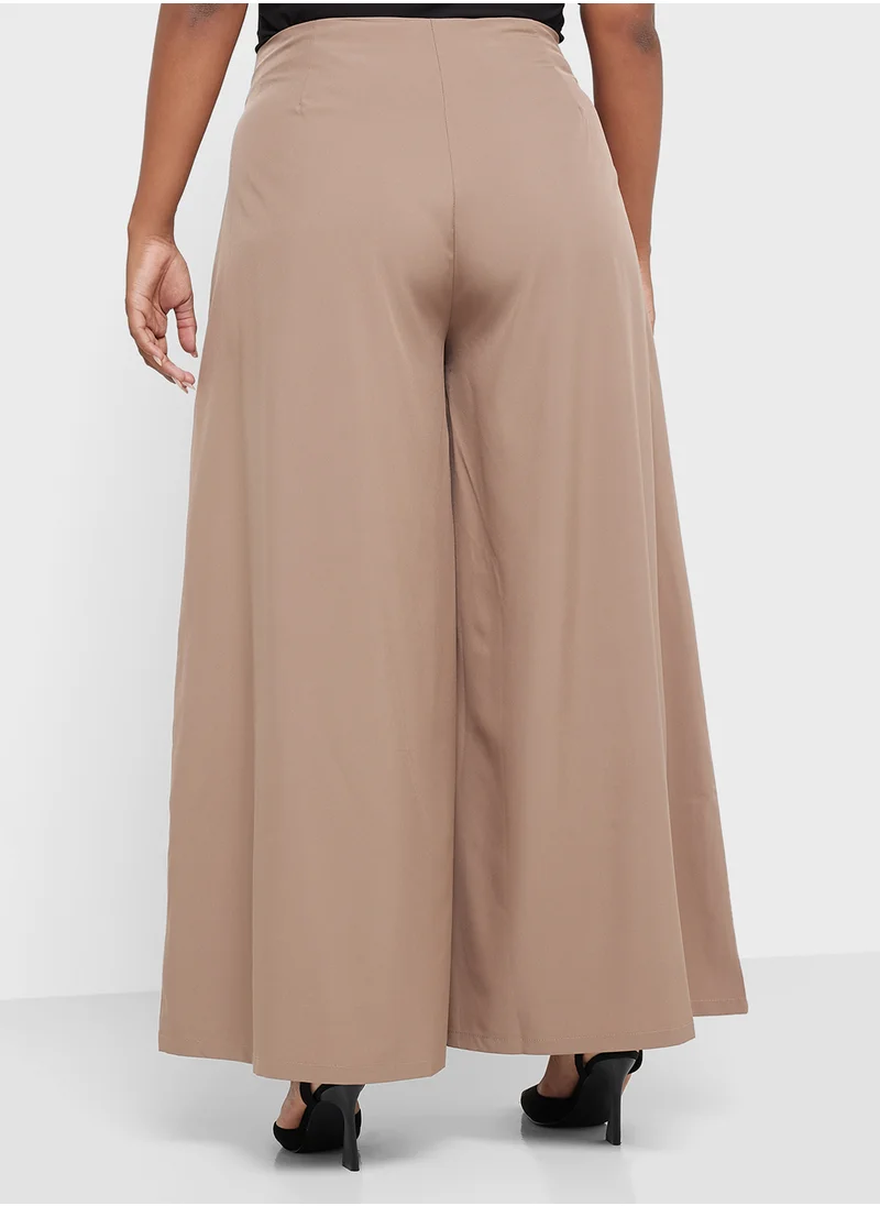 Ella Plus High Waist Flared Pants