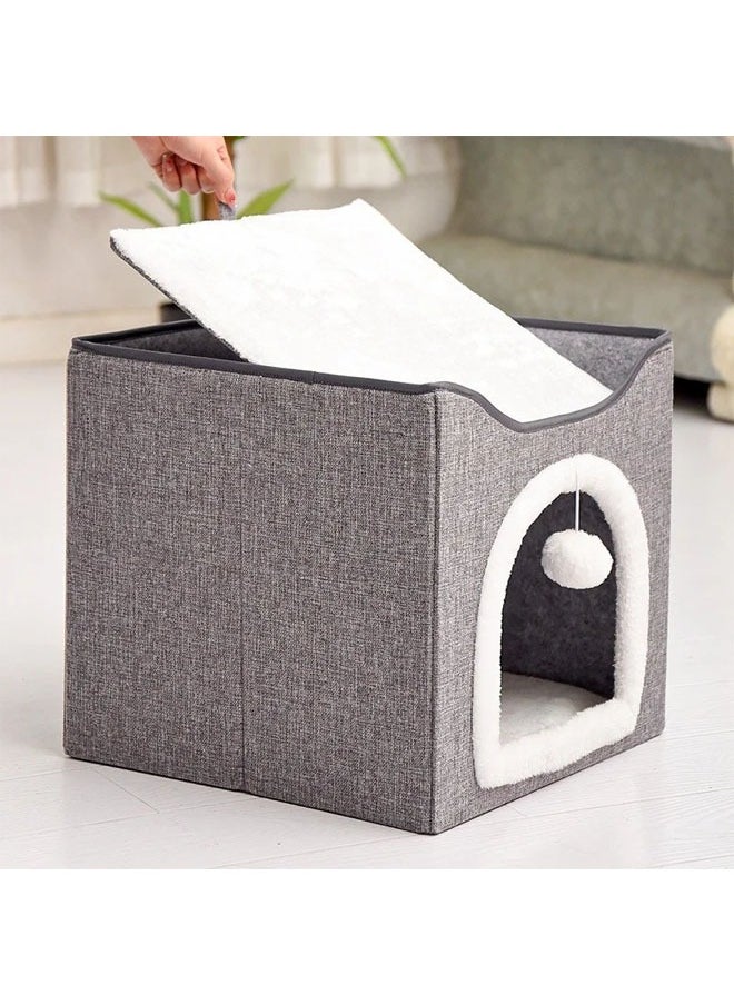 Foldable Double Layer Square Cat Sleeping House - pzsku/ZBCDBF5FFA908E0FA0111Z/45/_/1708674657/d3b4ebe3-6cec-46d3-9d47-4d26fded5ae5