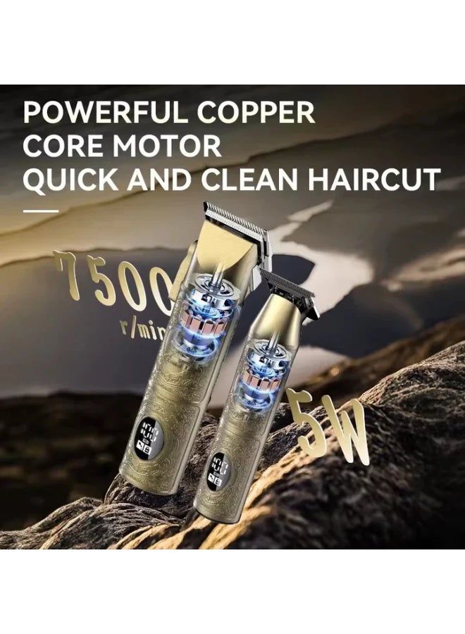 Kemei KM-2241 Professional Trimmer & Shaver – Dual-Use Blade, Metal Body, 120/100 Min Runtime, 2000/1200mAh Battery multicolour - Image 2