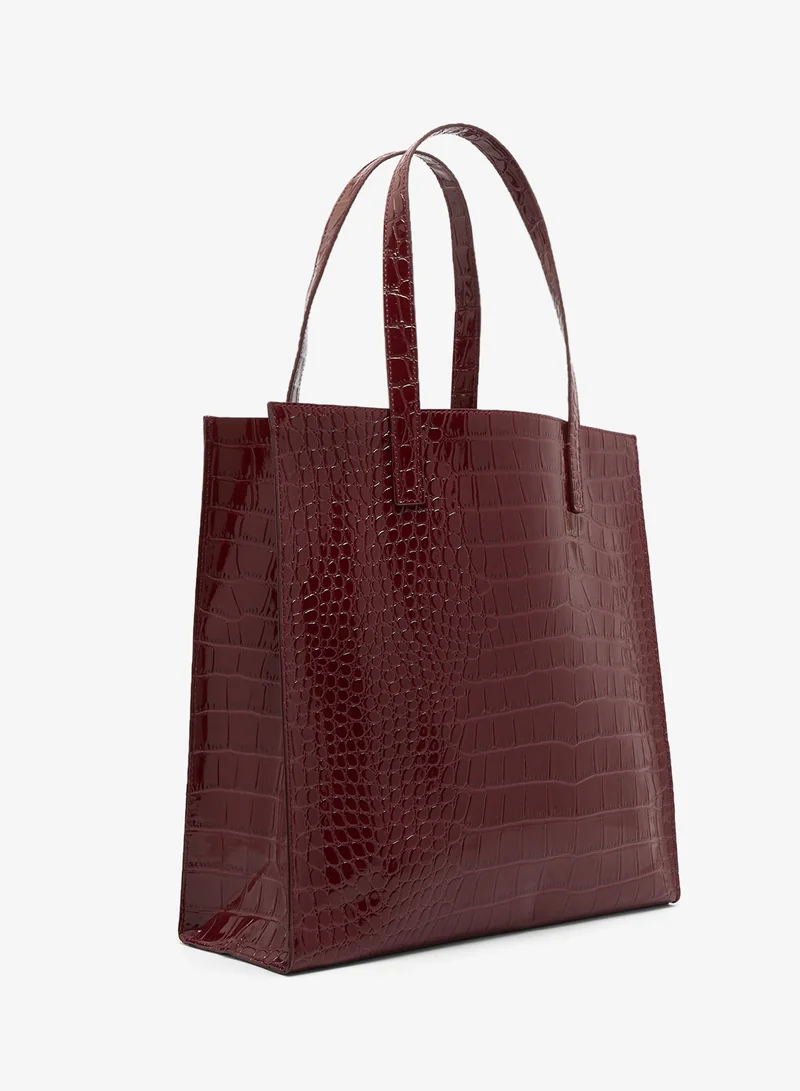 Ted Baker Wenella Croc Effect Large Icon Tote Bag