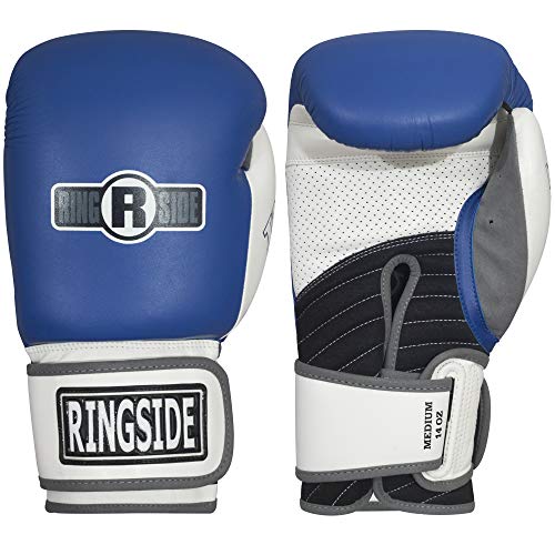 Ringside IMF Tech Boxing MMA Training Bag Gloves Large Blue - Image 1