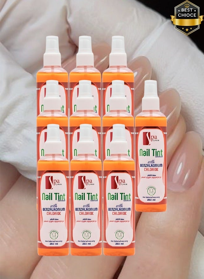 Spa System 10 Pieces Nail Tint With Benzalkonium Chloride 250ml - Image 1