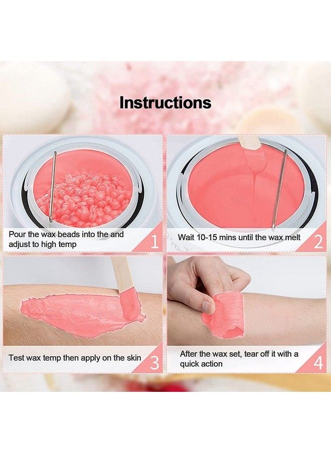 Topfinder - Hard Wax Beans For Waxing ; Hair Removal Face Leg Chest Back Bikini ; Hard Sensitive Skin ; Peelable ; Facial Cream ; Pearl Hand Hot Wax Beads For Mens Women Body ;Revolution Remover;100G - Image 1
