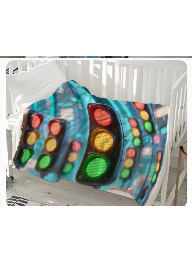 عام بطانية رقيقة من الفانيلا الكرتونية للأطفال والرضع (دافئة ومريحة، ومناسبة للنوم والألعاب) 70 سم * 100 سم - Image 2