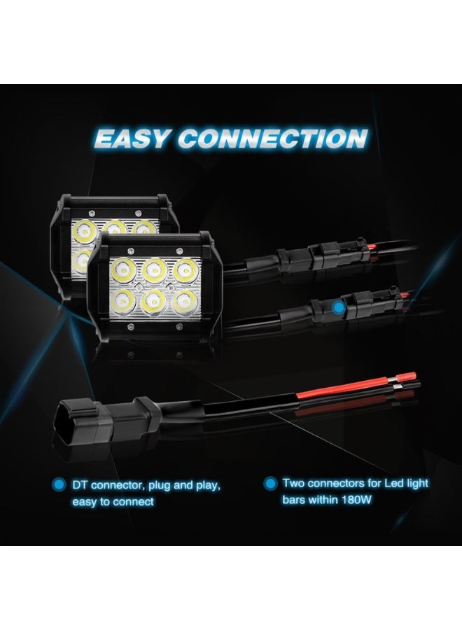 Generic DT Wiring Harness Kit for Light Bars -Power Relay, 12V On/Off Switch, Blade Fuse - 2 Leads  - Image 3