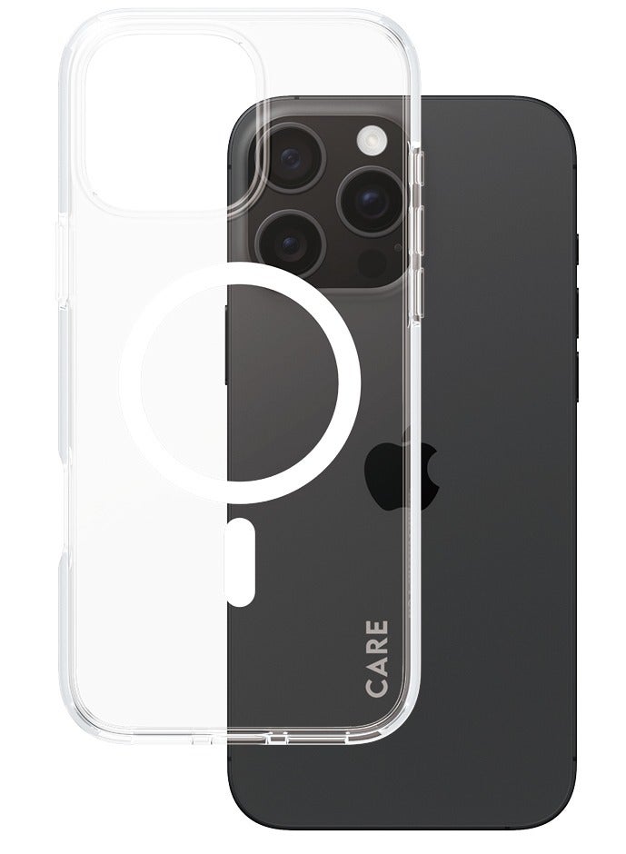 PanzerGlass CARE Flagship Case Urban Combat with MagSafe iPhone 16 Pro Max - Clear White - Image 1