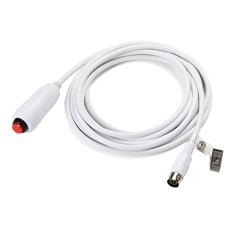 Nurse Call Cord Cable 9.8ft Long Din 8 Pin Plug with Clip for Emergency Call Push Button Replacement - Image 2
