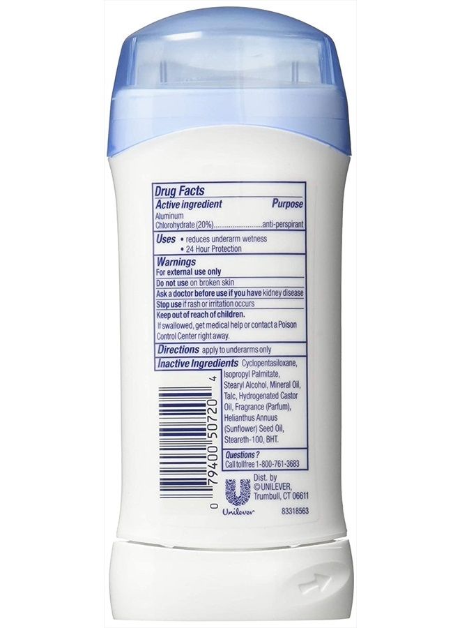 Dove مزيل العرق المضاد للتعرق صلب غير مرئي، بودرة، عبوة مزدوجة، 5.20 أونصة (عبوة من 4)  - Image 2