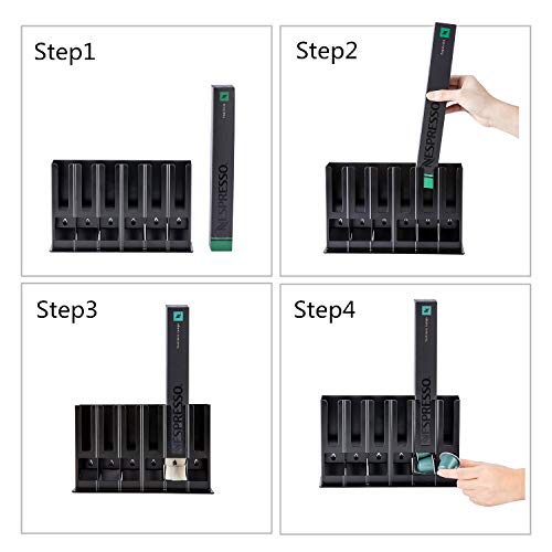 FlagShip Coffee Capsules Holder Stand for Nespresso Storage Original Capsules Holder, Coffee Pods Rack for Nespresso Originalline 60 Pods - Image 5