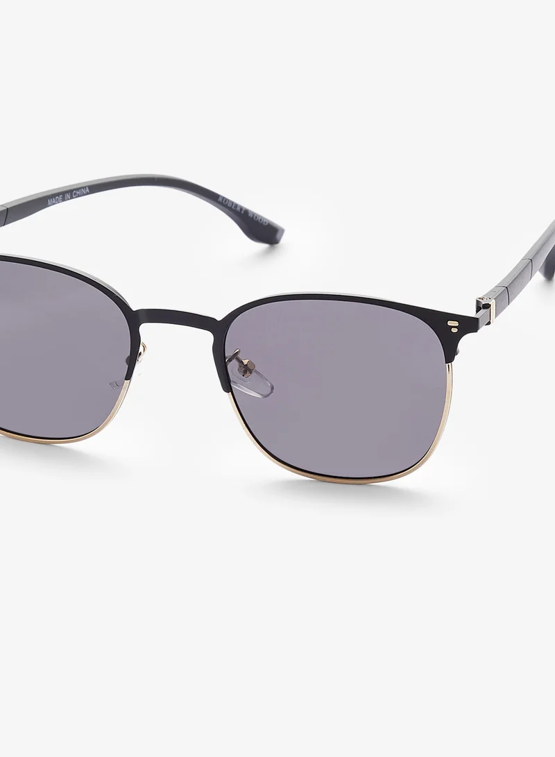 Robert Wood Polarized Lens Clubmaster Sunglasses