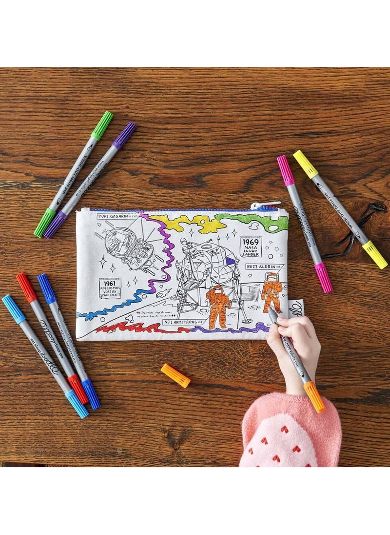 eatsleepdoodle Coloring Pencil Case, Space Explorer  - Image 3