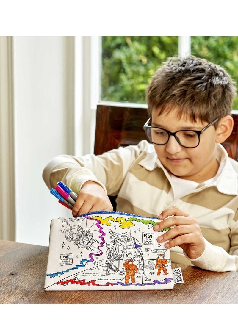 eatsleepdoodle Coloring Pencil Case, Space Explorer  - Image 5