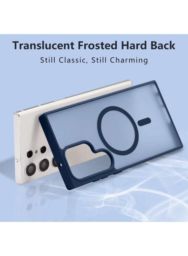 أكاليكس جراب مغناطيسي لهاتف سامسونج جالاكسي إس 26 ألترا، ظهر غير لامع شفاف، جراب مغناطيسي مقاوم للصدمات متوافق مع ماج سيف، لهاتف سامسونج جالاكسي إس 26 ألترا (أزرق داكن) - Image 2