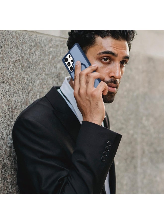 أكاليكس جراب مغناطيسي لهاتف سامسونج جالاكسي إس 26 ألترا، ظهر غير لامع شفاف، جراب مغناطيسي مقاوم للصدمات متوافق مع ماج سيف، لهاتف سامسونج جالاكسي إس 26 ألترا (أزرق داكن) - Image 5