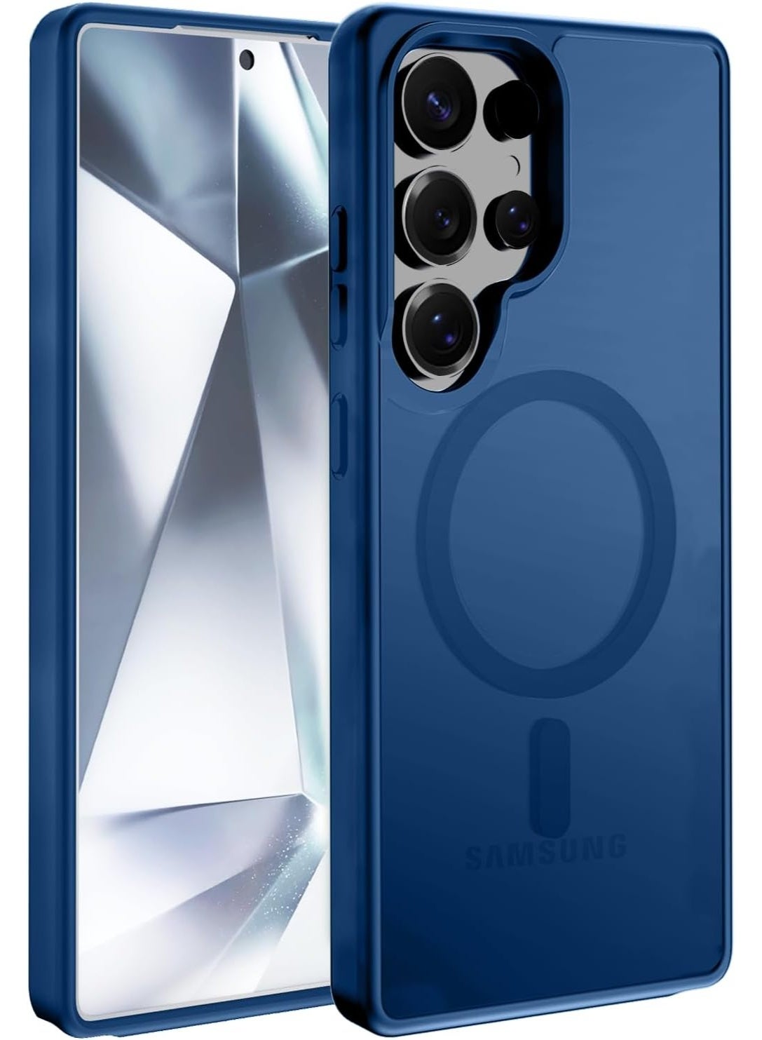 ACLIX Magnetic Case for Samsung Galaxy S26 Ultra, Translucent Matte Back, Shockproof Magnetic Case Compatible with MagSafe, for Samsung Galaxy S26 Ultra (Dark Blue)