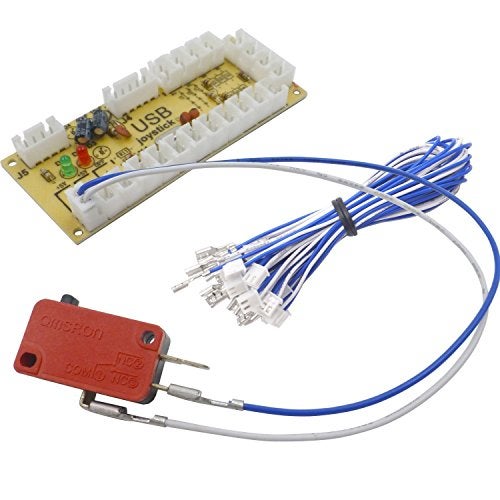 SJ@JX SJJX 2 Player HAPP Style Zero Delay Generic Game Controller USB to Joystick for MAME & Raspberry Pi 1/2/3 RetroPie DIY Projects - Image 2
