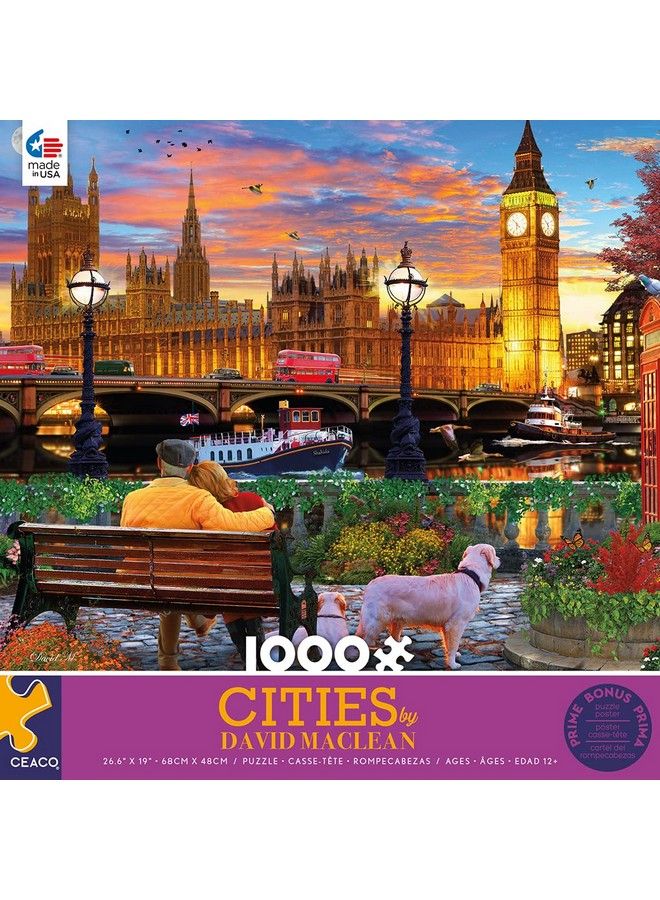 Ceaco David Maclean Cities On The Thames In London 1000 Piece Jigsaw Puzzle - Image 3