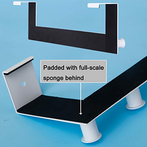 WEBI Over The Door Hooks,Door Hanger,Over The Door Towel Rack,6 Peg Hooks for Hanging,Door Coat Hanger Over The Door Coat Rack for Towels,Clothes,Behind Back of Bathroom,White - Image 3