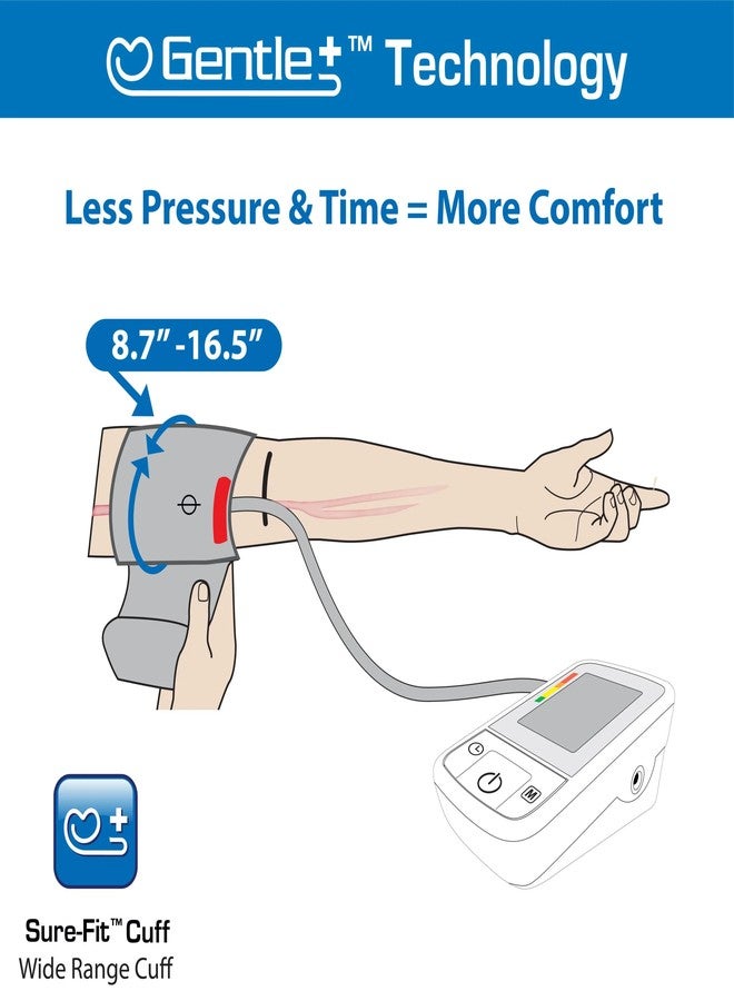 Microlife BPM2 Automatic Digital Upper Arm Blood Pressure Monitor, Wide-Range Cuff Fits Most (Medium - Large up to 16.5 in), Stores 60 Results - Image 4