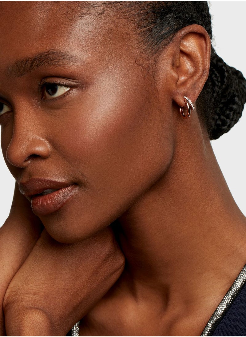 Ted Baker Helias Crystal Double Hoop Crystal Earrings  - Image 3