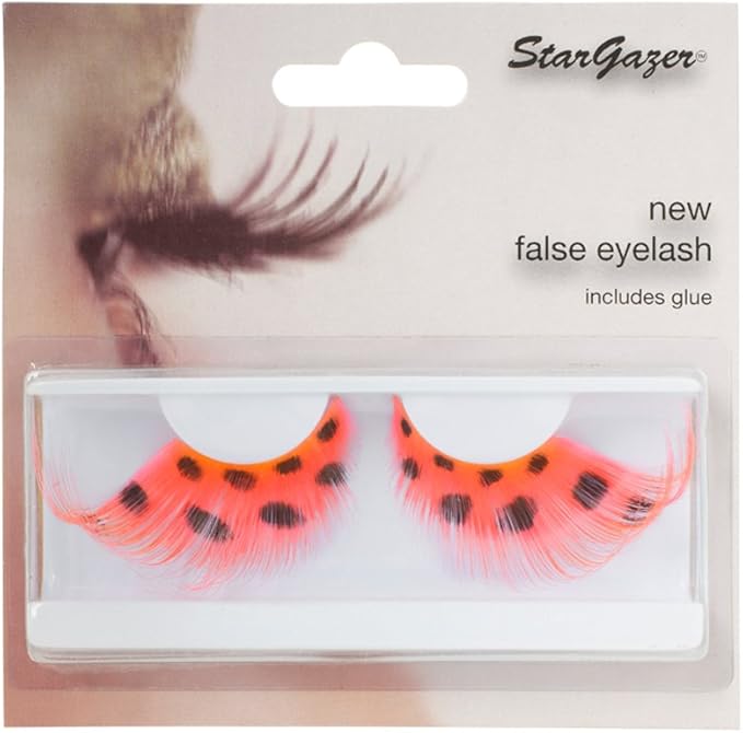 Stargazer Feather Eye Lashes style 50 synthetic lash pair includes glue - Image 1