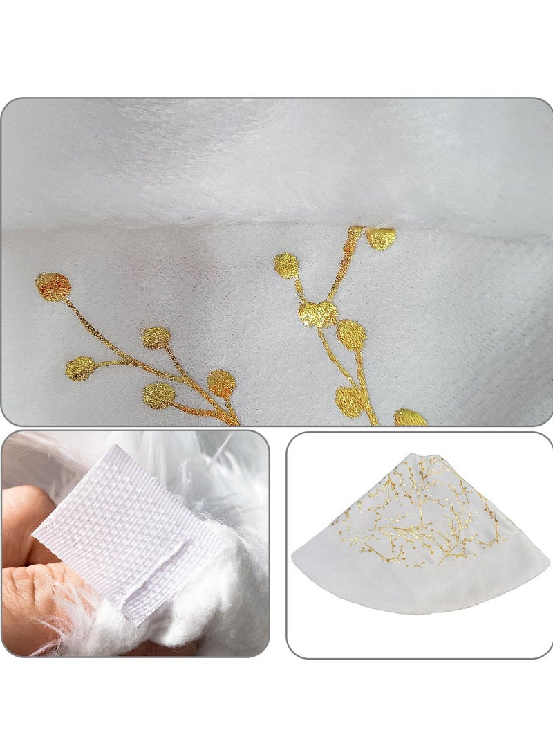 VUCATIN Tree Skirt 48 Inches Suitable for New Year Party Holiday Decoration Christmas - Image 3