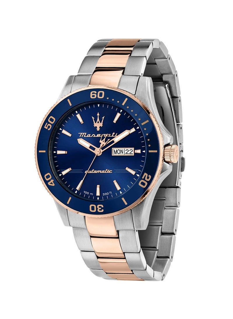 Maserati Competizione Men's Analog Automatic Silver Rose Gold Stainless Steel Watch R8823100001 - 43mm  - Image 1