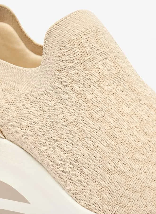 فلورا بيلا من شو إكسبرس Women All-Over Monogram Textured Slip-On Low Ankle Sneakers