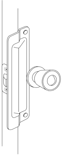 Prime-Line U 9501 Latch Guard Plate Cover – Protect Against Forced Entry, Easy to Install on Out-Swinging Doors – Bronze (Single Pack) - Image 3