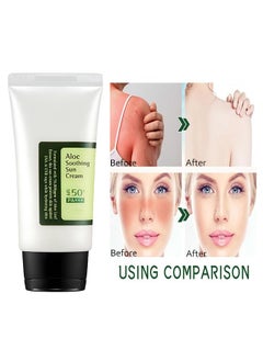 OUHOE Aloe Soothing Sun Cream SPF 50 PA+++, Have an Ultra Lightn and ...