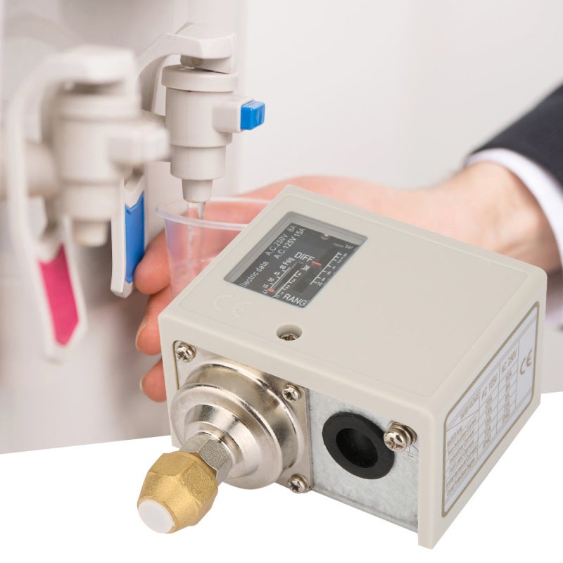 CANTO SPC Pressure Controller with Mounting Bracket - SPDT Switch for Refrigeration Equipment Air Conditioning Systems - Phosphor Bronze Bellows for Freon Air Liquid Media - Image 5