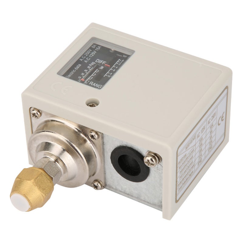 CANTO SPC Pressure Controller with Mounting Bracket - SPDT Switch for Refrigeration Equipment Air Conditioning Systems - Phosphor Bronze Bellows for Freon Air Liquid Media - Image 3