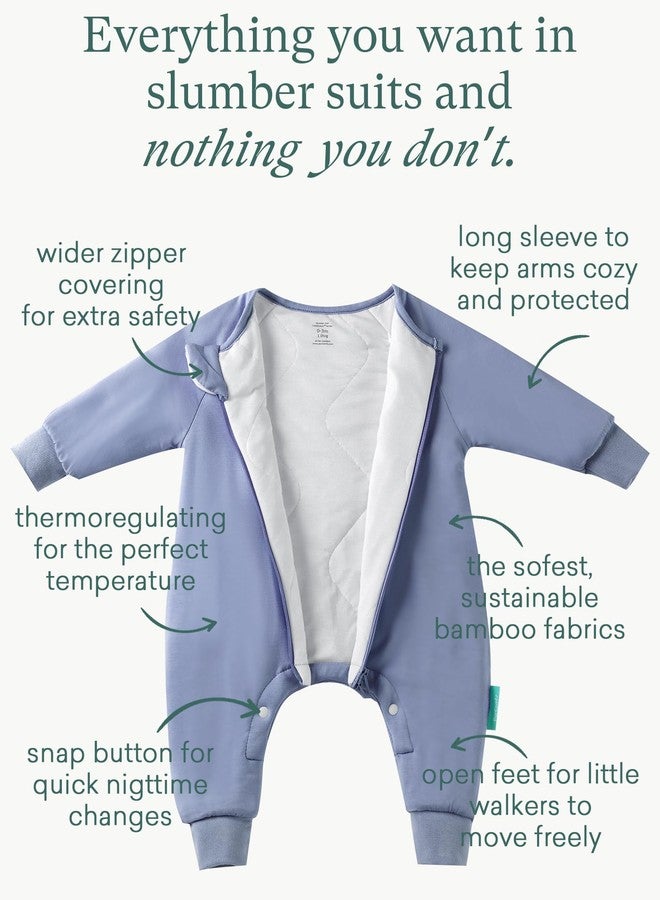 PurComfy Supersoft Active Toddler Sleepsuit 1.0 TOG Long Sleeve Wearable Blanket with Legs All-Season Go-To for Safe Cozy Sleeper - Image 2