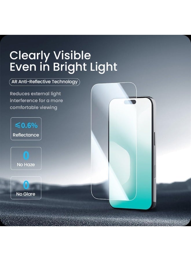 ميجوفاست واقي شاشة iPhone 17 Pro Max من الزجاج المقوى الشفاف مع لاصق كامل من الحافة إلى الحافة لهاتف iPhone 17 Pro Max - Image 2