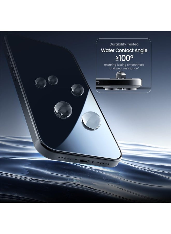 ميجوفاست واقي شاشة iPhone 17 Pro Max من الزجاج المقوى الشفاف مع لاصق كامل من الحافة إلى الحافة لهاتف iPhone 17 Pro Max - Image 5