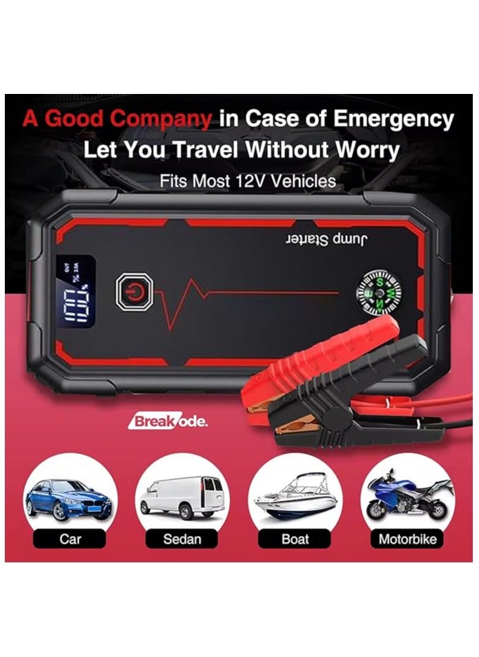 Generic High-Power Portable Car Jump Starter 12V – Fast, Reliable Emergency Battery Booster  - Image 1