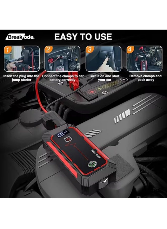 Generic High-Power Portable Car Jump Starter 12V – Fast, Reliable Emergency Battery Booster  - Image 3