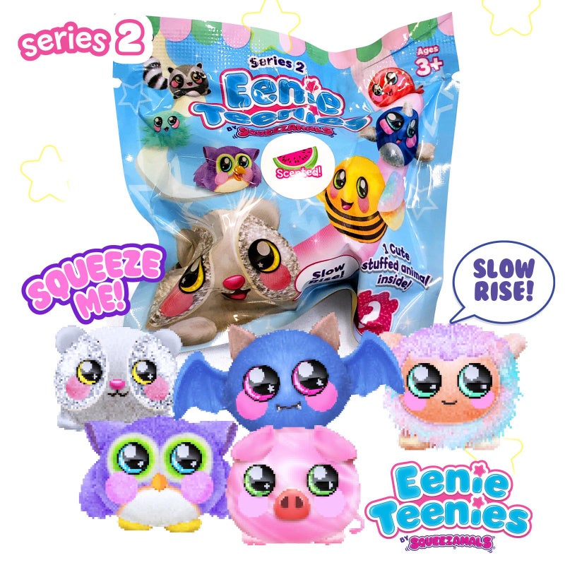 Squeezamals Eenie Teenies 10pks with an Eenie Teenie Character in Each! Collect All 24 Characters from Series 2 Mini-Blind Packed Fun! Made, Safe Materials - Image 4