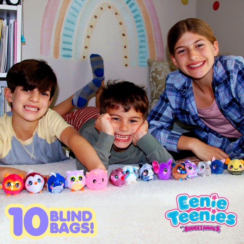 Squeezamals Eenie Teenies 10pks with an Eenie Teenie Character in Each! Collect All 24 Characters from Series 2 Mini-Blind Packed Fun! Made, Safe Materials - Image 2