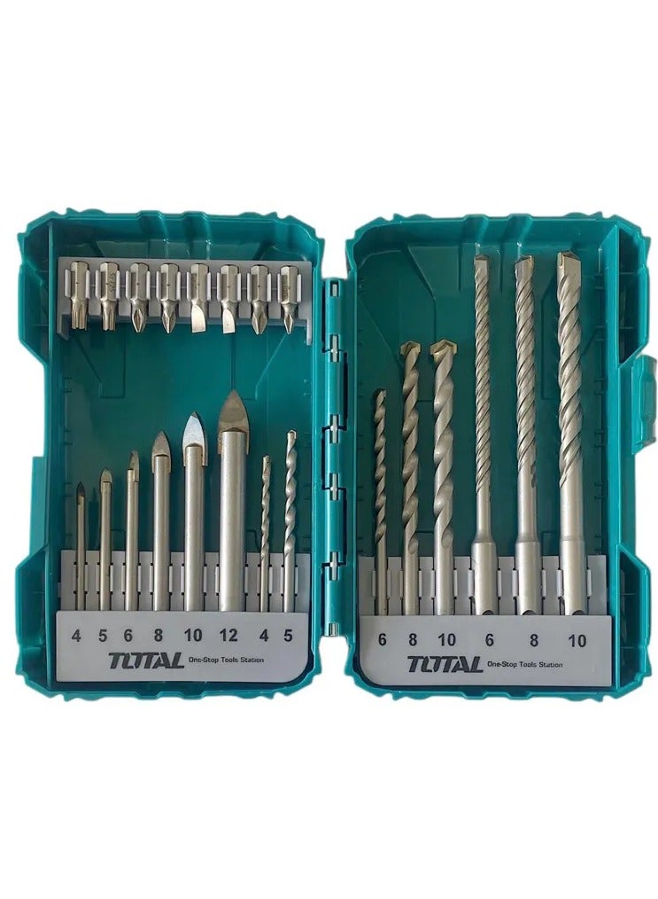 TOTAL 4 Set Drill Bits Accessories TOS23077 - Image 1