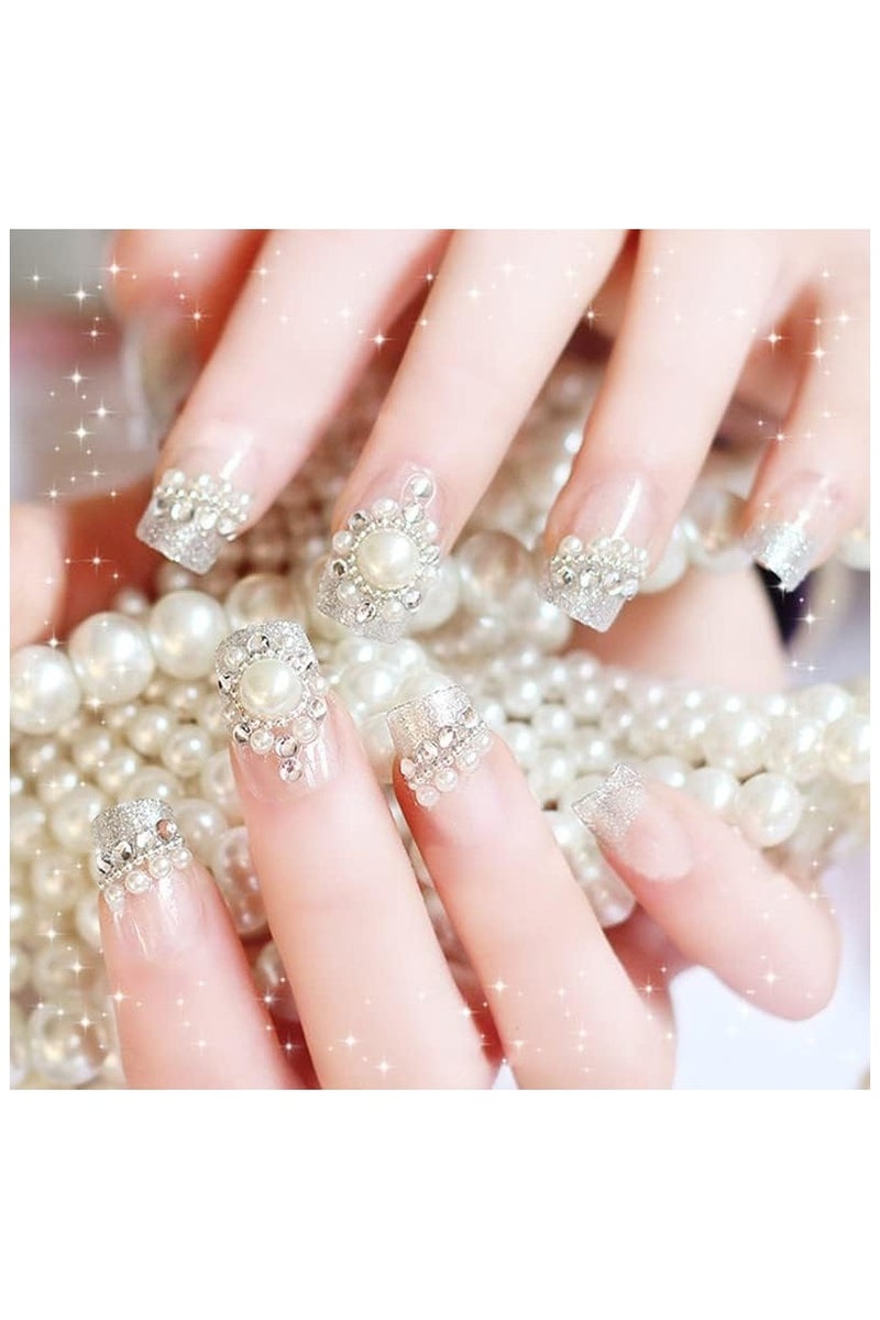 Shein Self-adhesive White gemstones for face, nails and hair in various sizes - Image 3