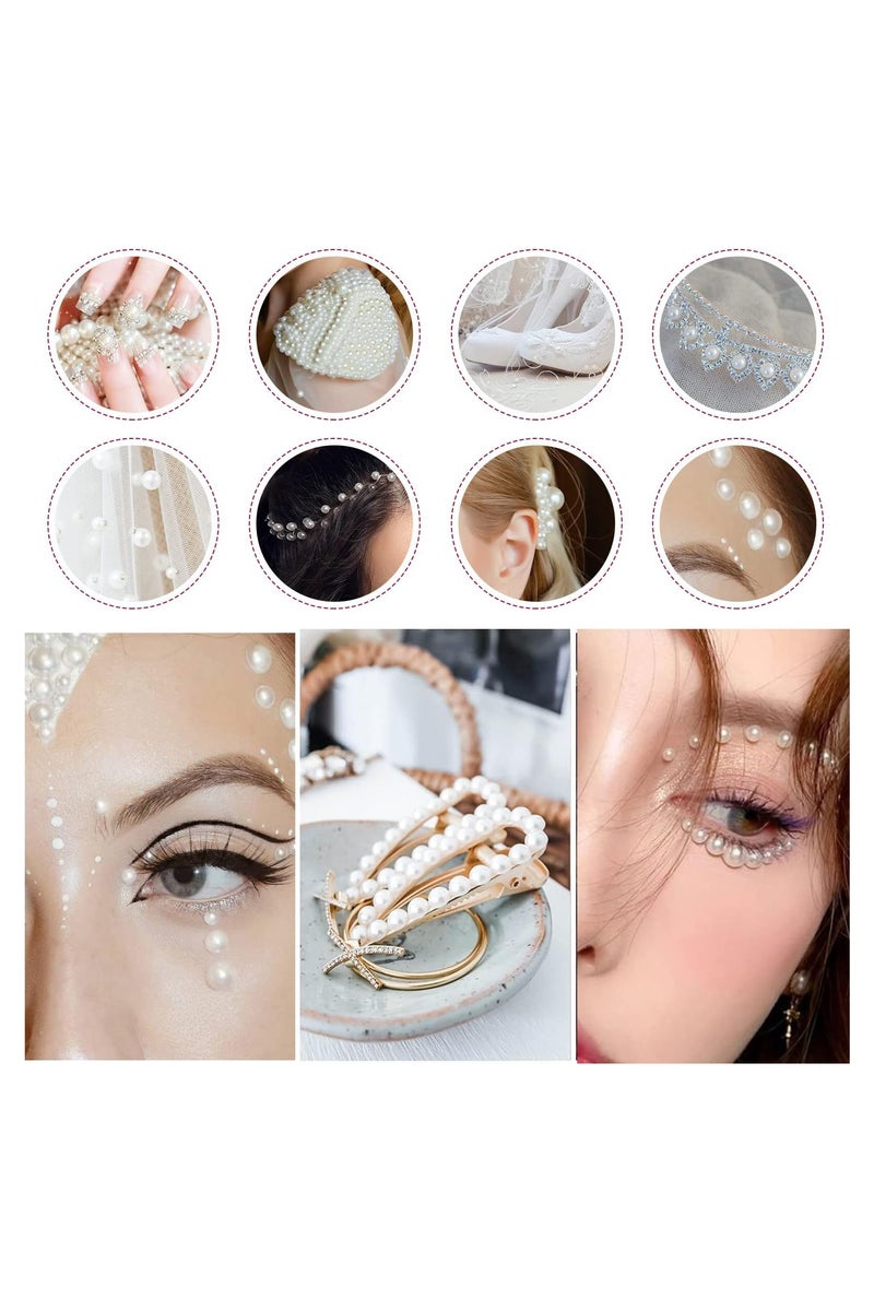 Shein Self-adhesive White gemstones for face, nails and hair in various sizes - Image 5