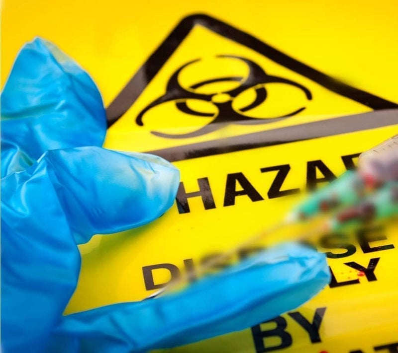 ARS Biohazard Symbol Danger Safety Warning Stickers, Vinyl Self Adhesive Decal Sign Label, 4.7 x 4.2 inches (10) - Image 4