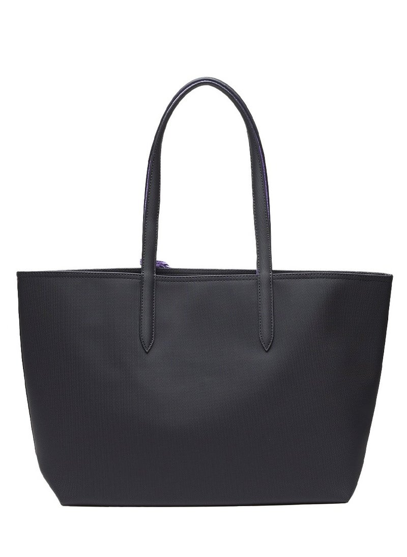 LACOSTE Women's Anna Double sided Two tone Large Capacity Handbag, Fashionable and Versatile, Black/Purple - pzsku/ZBCDDABAB2C8A79D80E08Z/45/_/1706625901/597fbb3f-659c-4dbf-a133-bfe6e07fd36f