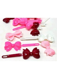 TARA Tara Girls Self Hinge Bow Hair Barrettes - Pinks - 18 Pcs.  - Image 2