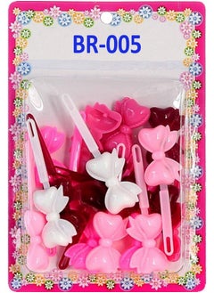 TARA Tara Girls Self Hinge Bow Hair Barrettes - Pinks - 18 Pcs.  - Image 1