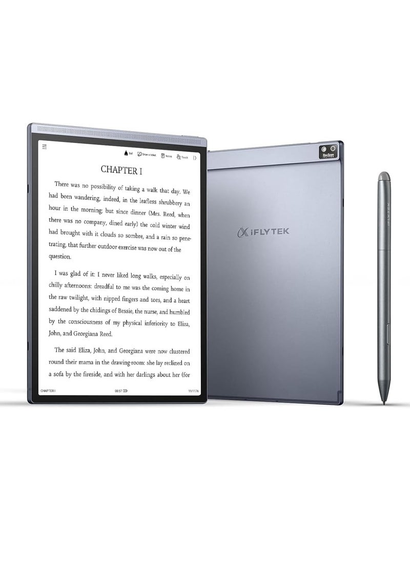 iFLYTEK - iFLYTEK 8.2" Paper Tablets, ePaper Tablet, WiFi-6 & Bluetooth, 4GB RAM + 32GB ROM, Andriod 11 Tablets with Camera, Handwriting & Voice-to-Text, Pen Included - Image 1
