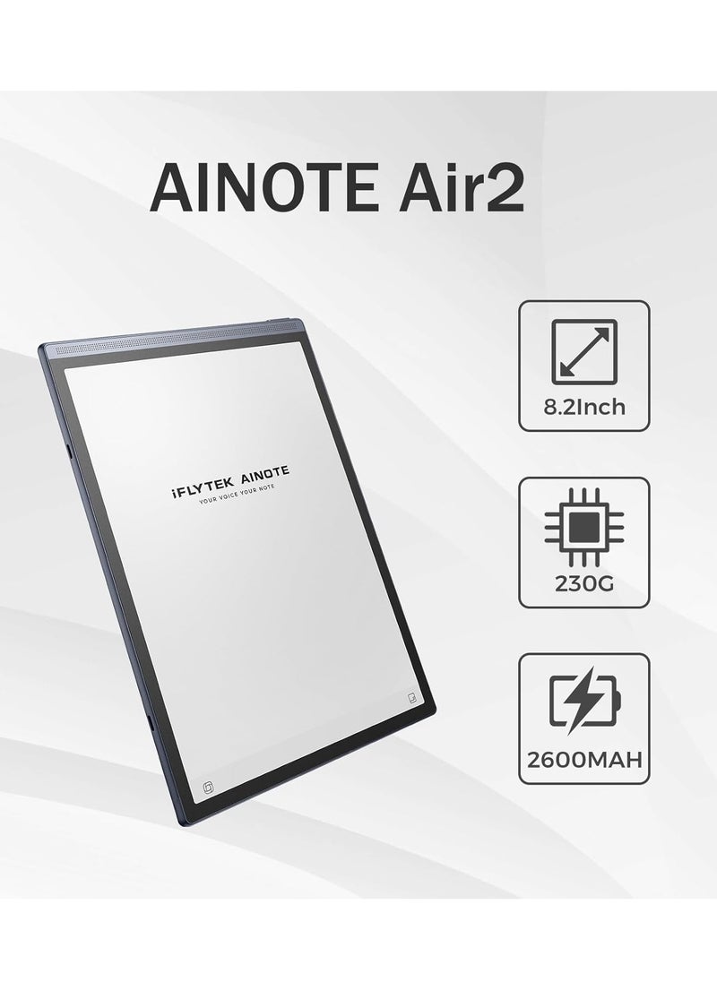 iFLYTEK - iFLYTEK 8.2" Paper Tablets, ePaper Tablet, WiFi-6 & Bluetooth, 4GB RAM + 32GB ROM, Andriod 11 Tablets with Camera, Handwriting & Voice-to-Text, Pen Included - Image 1
